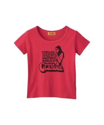 HYSTERIC GLAMOUR 반팔 T셔츠 핑크