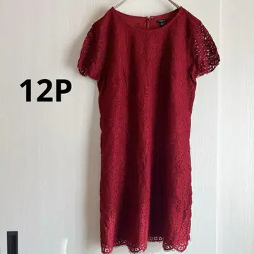 ANN TAYLOR 버건디 레이스 원피스 [ 12P ] 깔끔함