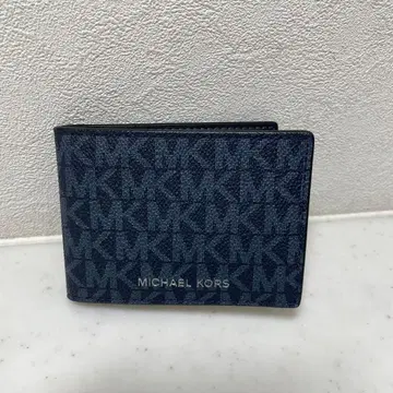 [ 새상품 ] MICHAEL KORS 마이클코어스 카드 케이스 네이비 MK 패턴