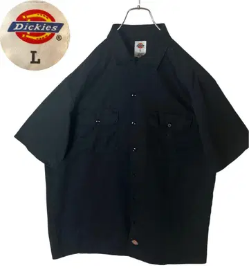 Dickies 디키즈 심플 블랙 워크 셔츠 루즈한 사이즈