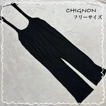 [ CHIGNON ] 올인원 살로펫 밑단 슬릿 블랙 F