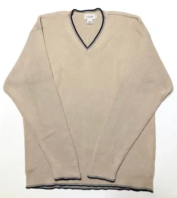 [ 새상품급 ] J.CREW 제이크루 V넥 코튼 니트 홍콩제 XL