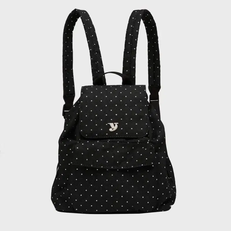 여밈 mini day backpack (star black) 도트백 미니 가방