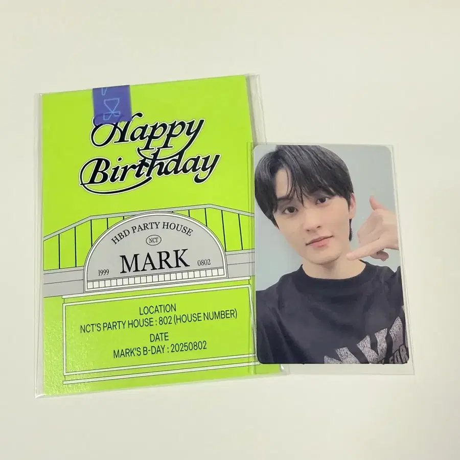 마크 2025 생일 파티카드 개봉 포카 포함 엔시티 nct