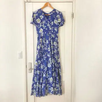 마리하 MARIHA 마드모아젤의 드레스 꽃무늬 투모로우랜드 별주 블루