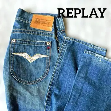 REPLAY 26 데님 팬츠 청바지 스트레이트 Y2K 리플레이