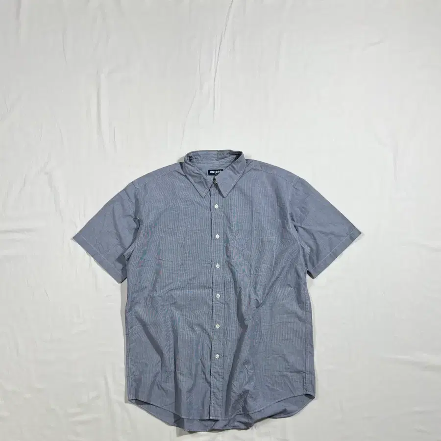 90s 유니클로 uniqlo 체크 반팔 셔츠 남방