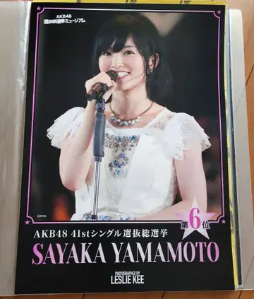 야마모토 사야카 AKB48 41st 싱글 선발 총선거 회장 포스터