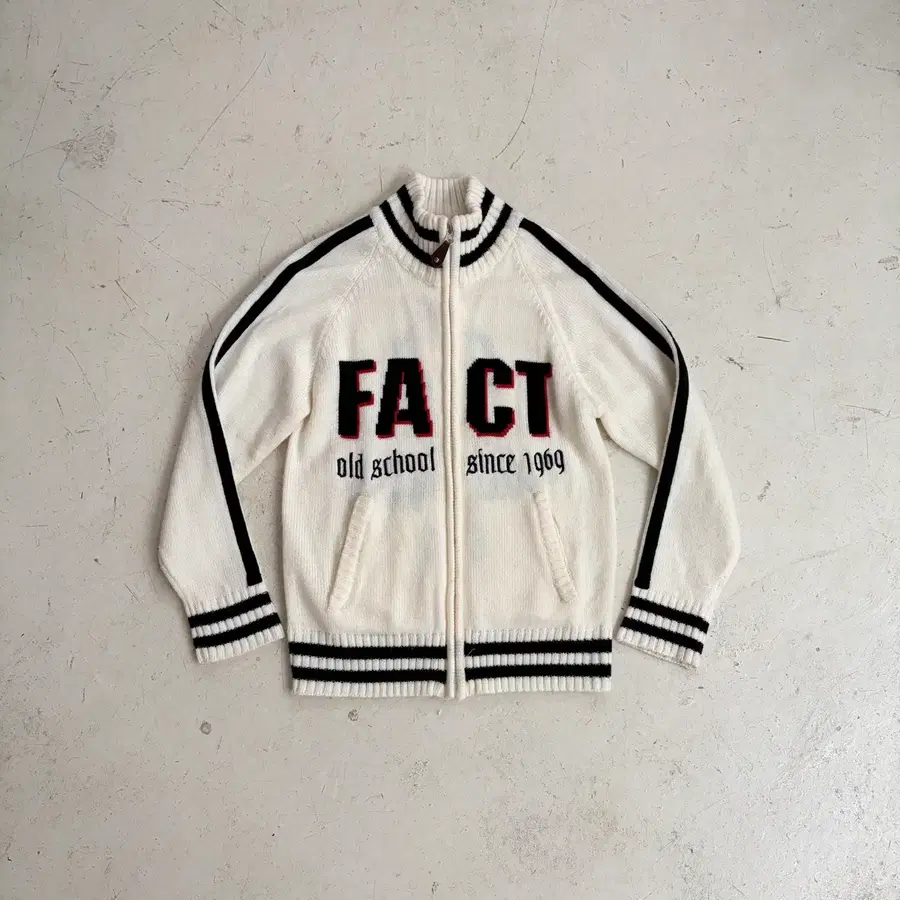 Sunford Club 빈티지 니트 집업 자켓 M-L
