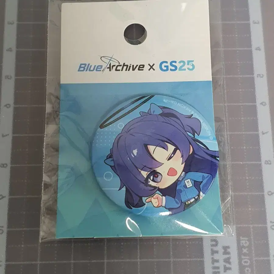 블루아카이브 GS25 2차 유우카 미니 SD 캔뱃지
