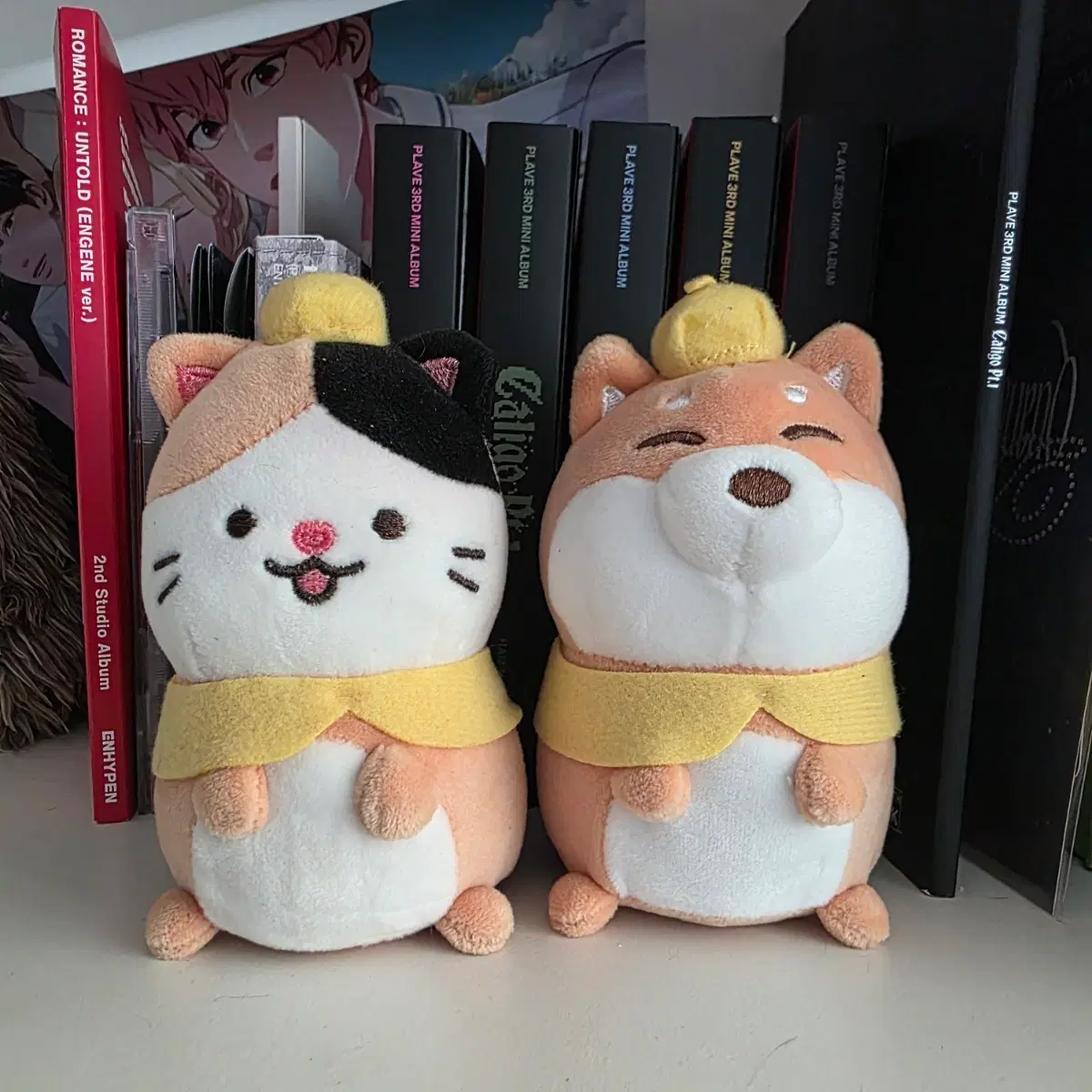 시바,삼색냥,치즈냥 스트레스볼 인형