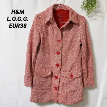 H&M L.O.G.G. [ EUR38 ] 스트라이프 자켓 안감 부착 [1점]