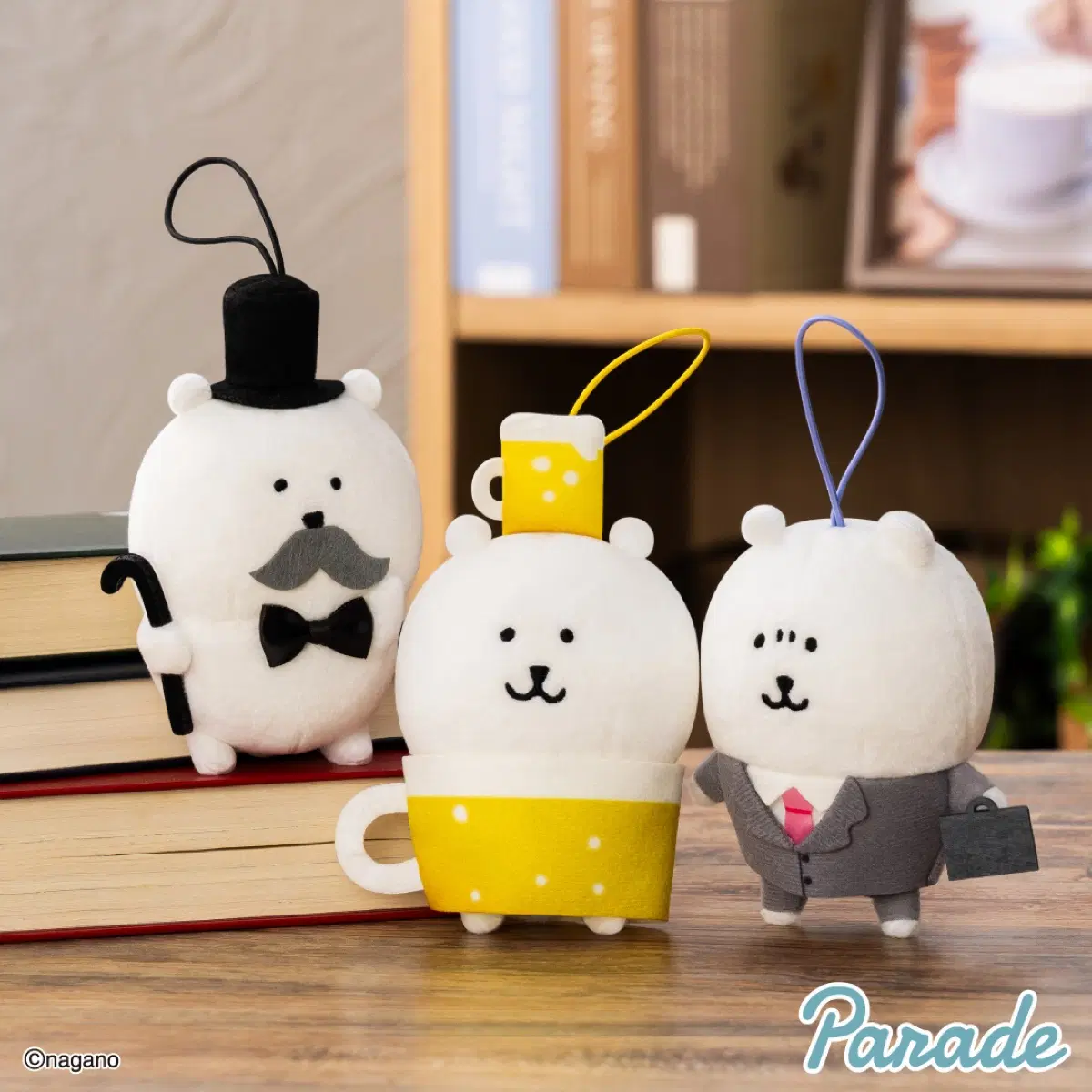 (3종 세트) 나가노 농담곰 어른 성인 마스코트 인형