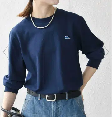[ SHIPS any 별주 ] LACOSTE 라코스테 롱T 네이비