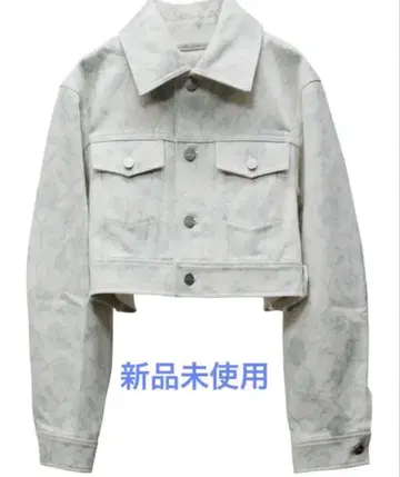 [ 새상품 ] VIVIANO CROPPED PRINTED DENIM JACKET