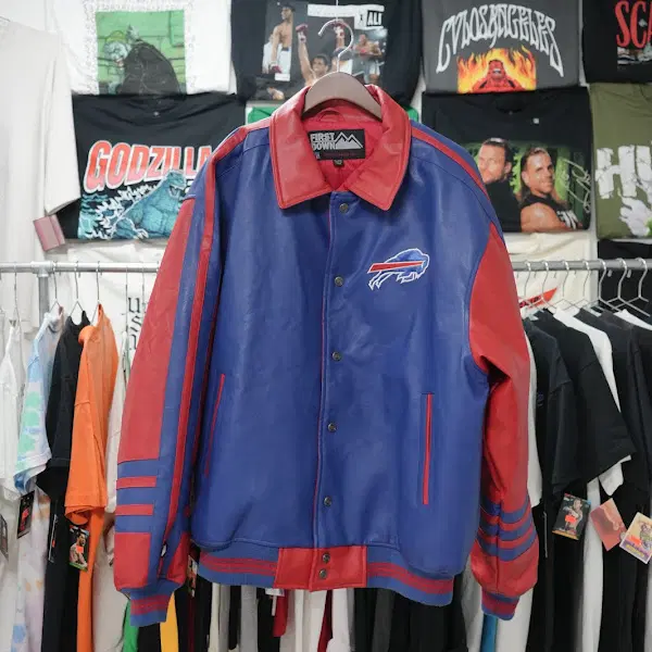 1992년도 빈티지 Buffalo Bulls 가죽 재킷