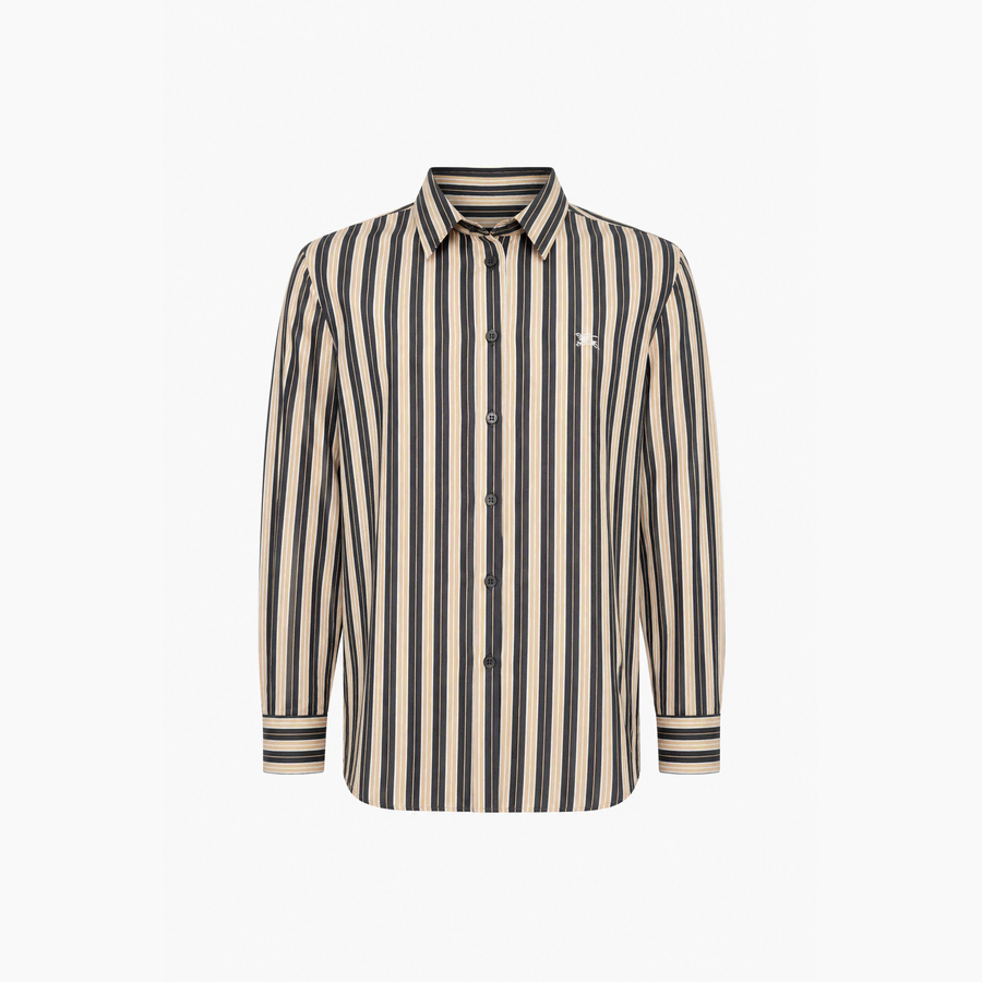 BURBERRY LONDON 버버리 코튼 100% 스트라이프 셔츠 - Women (5333)