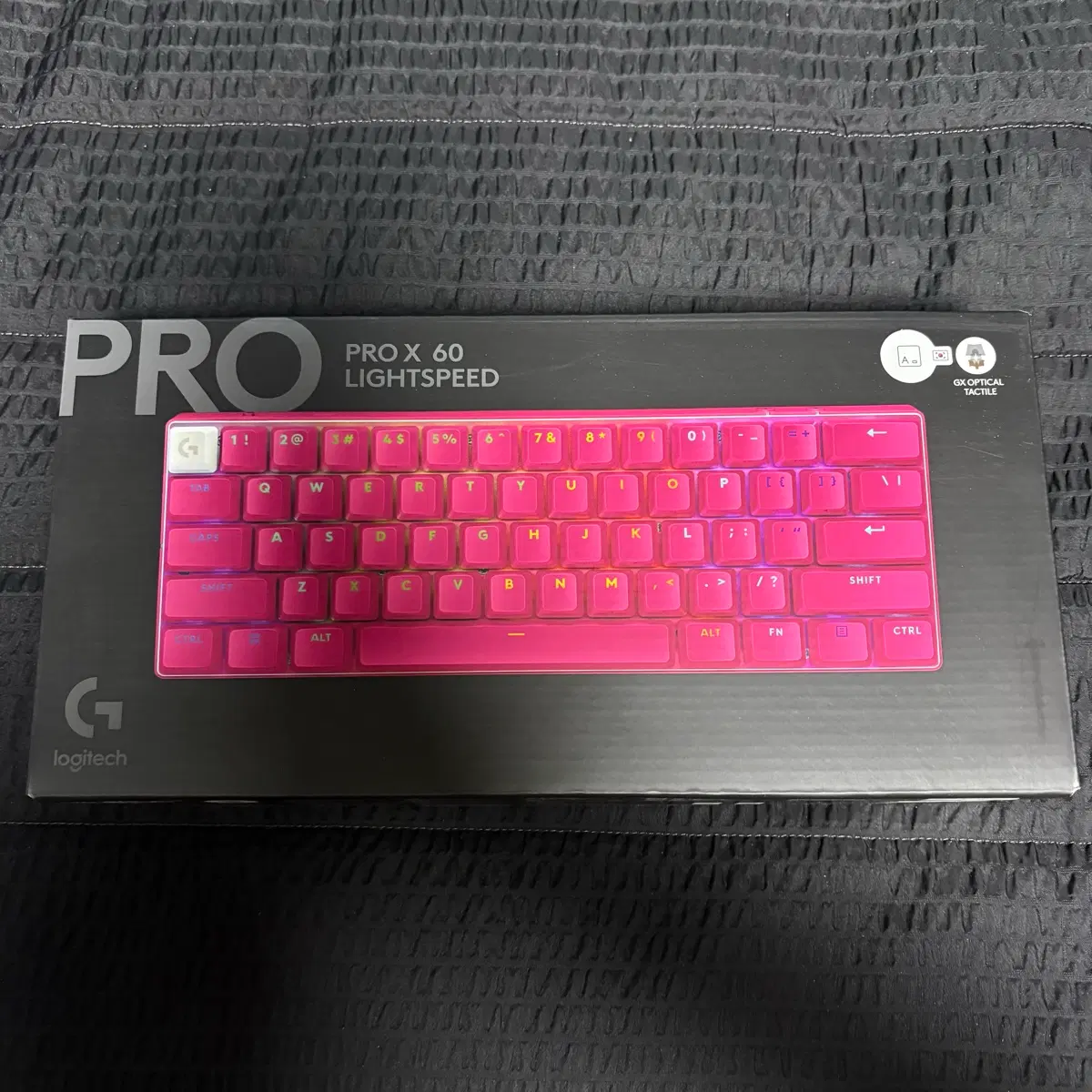 로지텍 G PRO X 60 키보드 핑크 국내 정발
