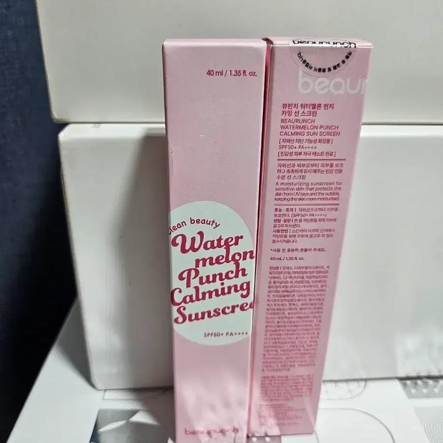 (새상품 반값)뷰런치 워터멜론 펀치 카밍 선스크린 40ml 선크림 썬크림