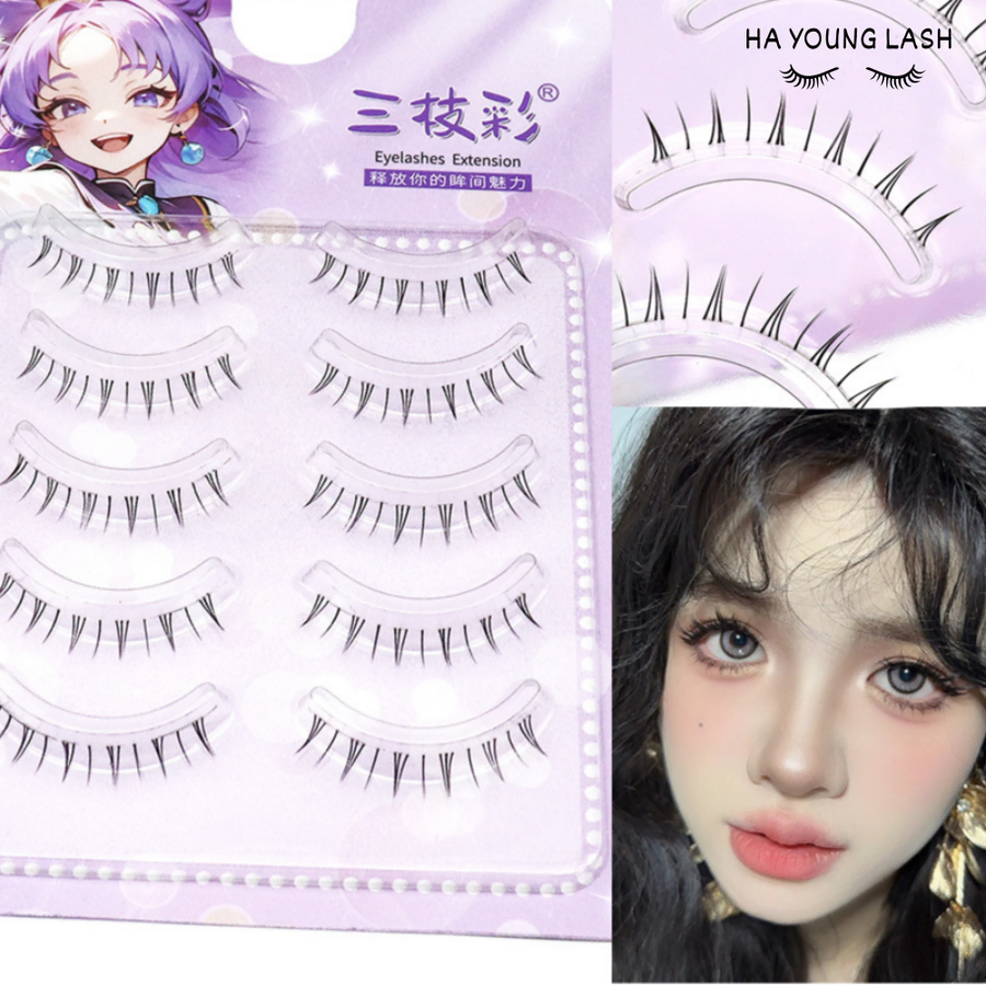 언더 아래 속눈썹 6mm 자연 애교살 인형눈 셀프 언더래쉬 데일리