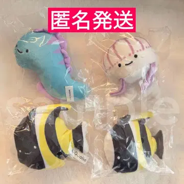 Qualia 바다 생물 봉제 인형 4개 세트