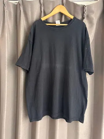 anvil 무지 티셔츠 블랙 XL