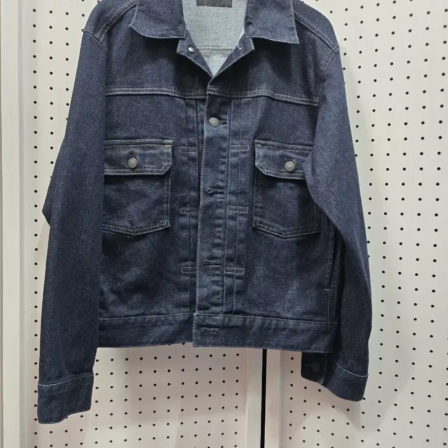 (1858)유니끌로 데님 자켓 네이비s
