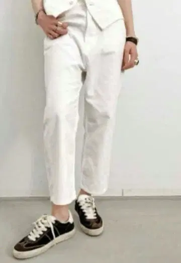 MADISONBLUE 화이트 사루엘 데님 팬츠 00 매디슨 블루