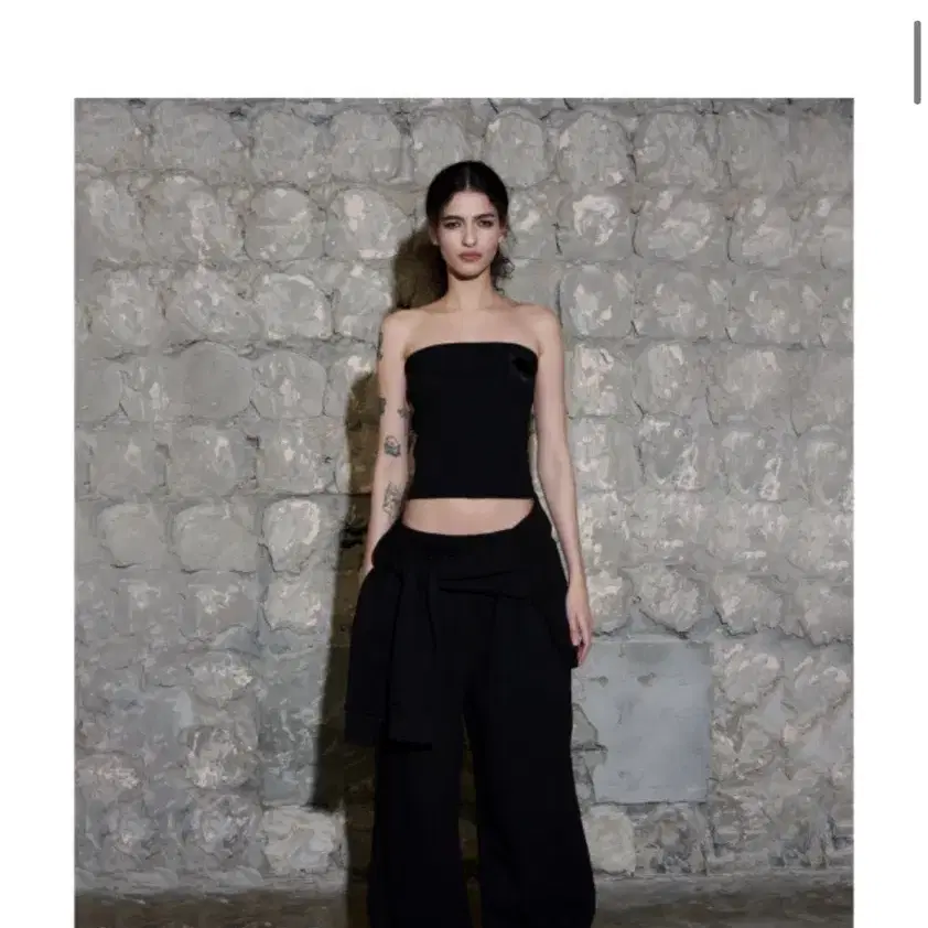 오도어 튜브탑 블랙 odor tube top black