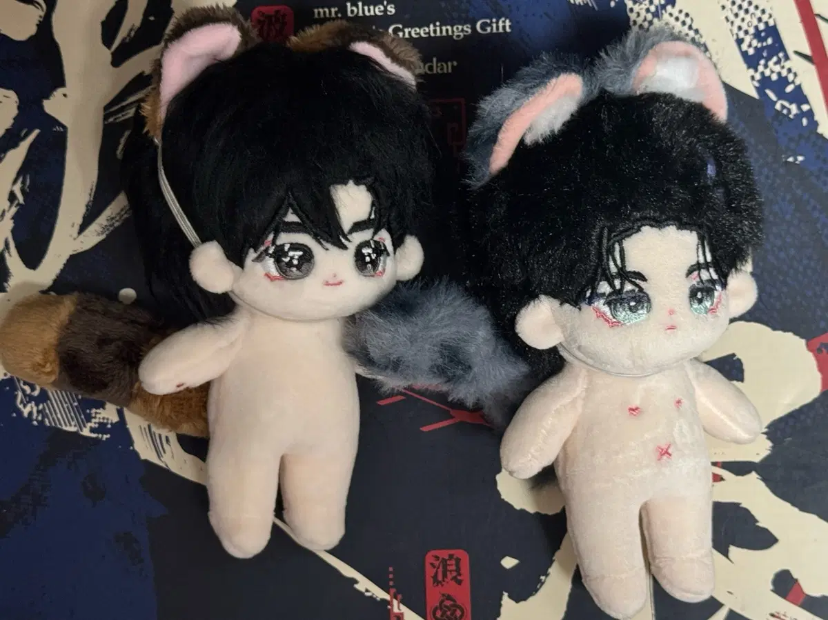 박하사탕 윤경 인형+ 연덮작가님 흑발너굴 인형