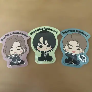 새상품 미세스 그린애플 스티커 세트 3매 세로 눈썹 플루트 씰