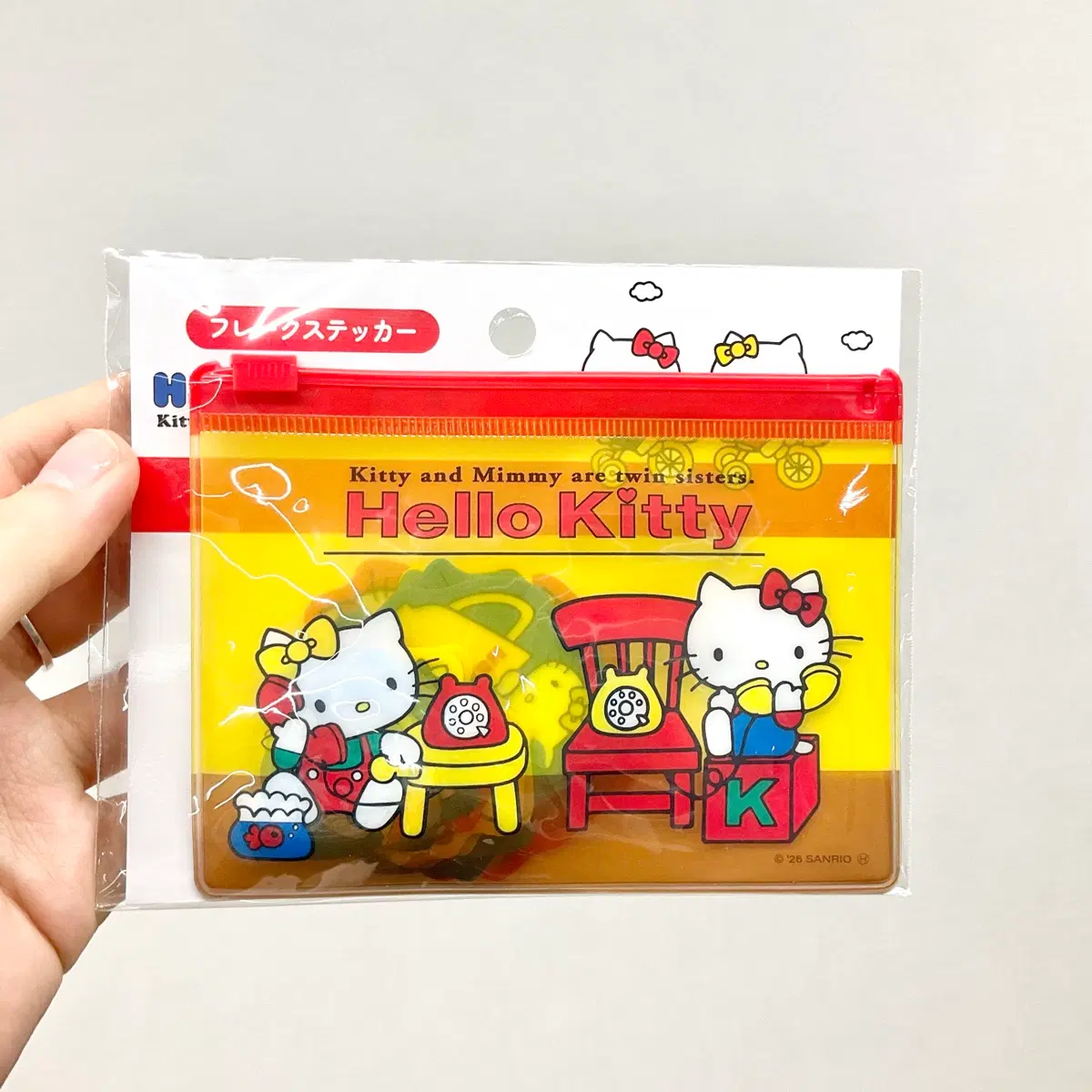 일본정품 산리오 헬로키티 조각스티커 세트