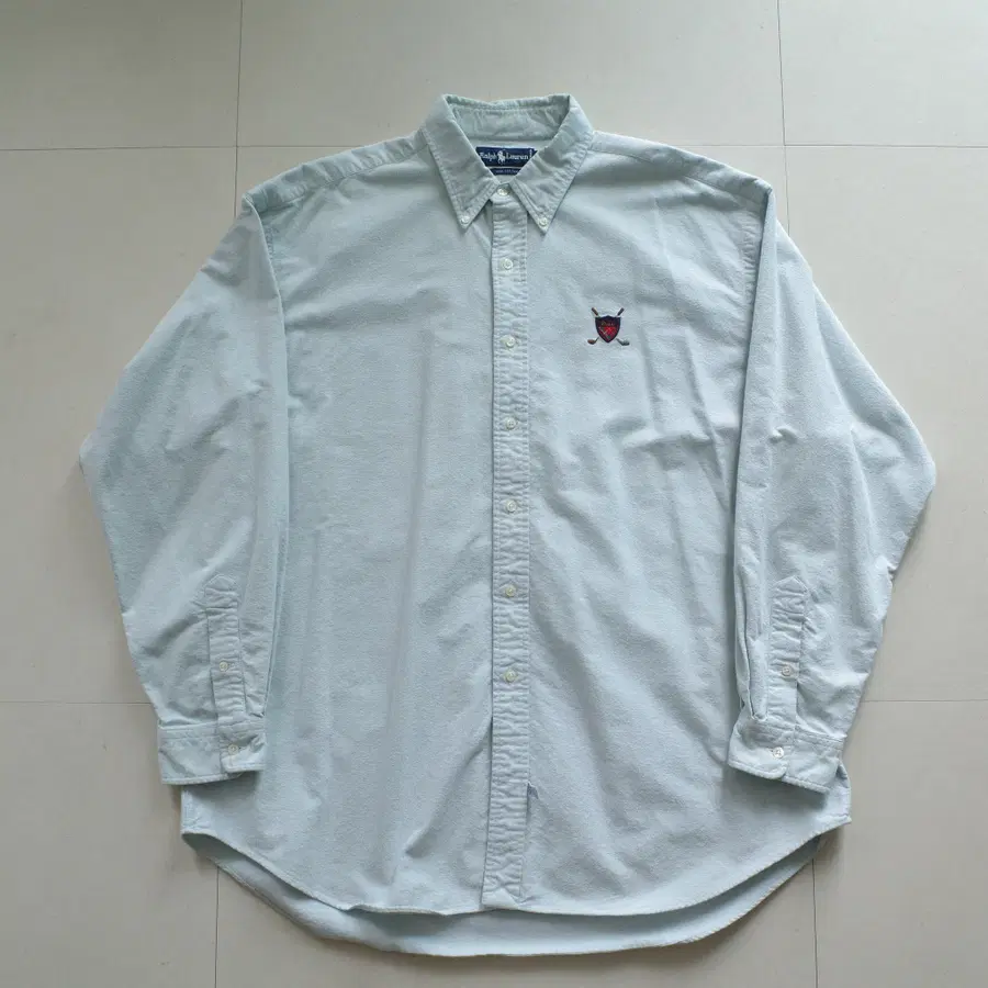 90s 폴로 랄프로렌 골프자수 헤비 플란넬 셔츠 XL