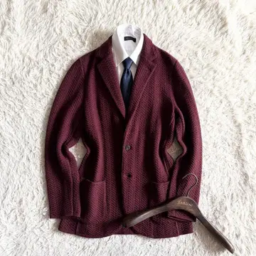 [컨디션 최상] LARDINI 보르도 울 니트 자켓 사이즈 S