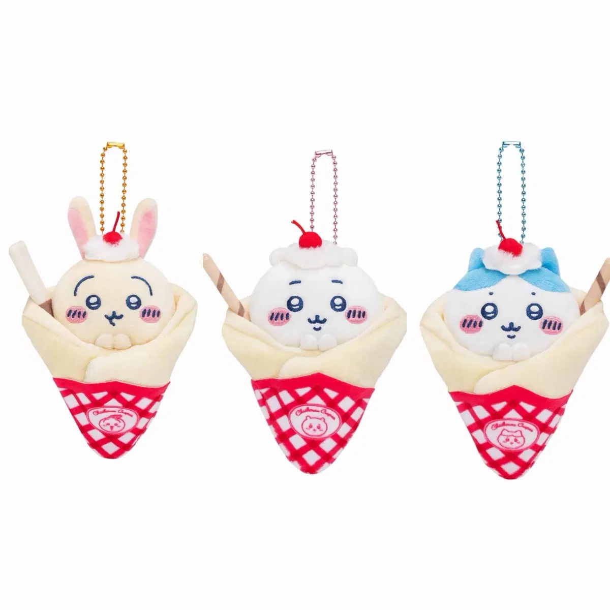 (3종 세트) 치이카와 크레페 쿠지 복권 C상 크레페가 되어버렸다 치이카와 하치와레 우사기