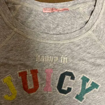 JUICY COUTURE 로고 t셔츠 미국제 그레이