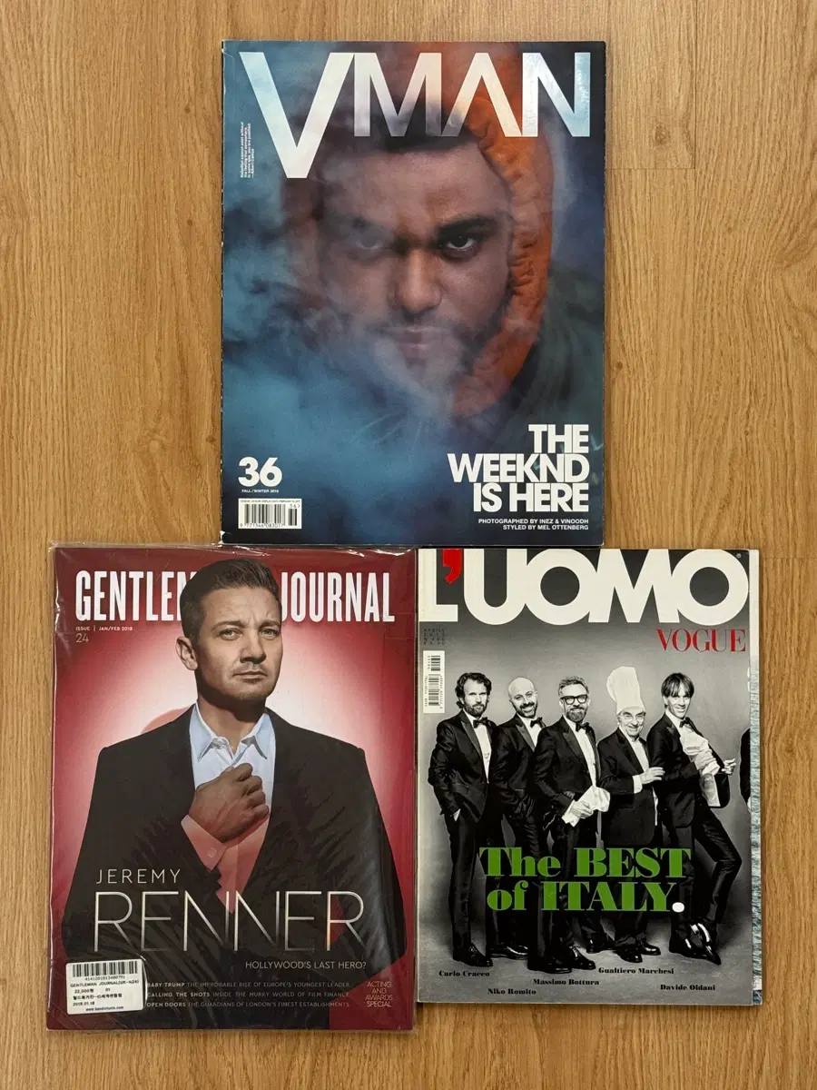 VMAN, GENTLEMAN'S JOURNAL, LUOMO 3권 일괄