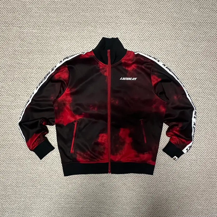 BAPE tid-dye track jacket red