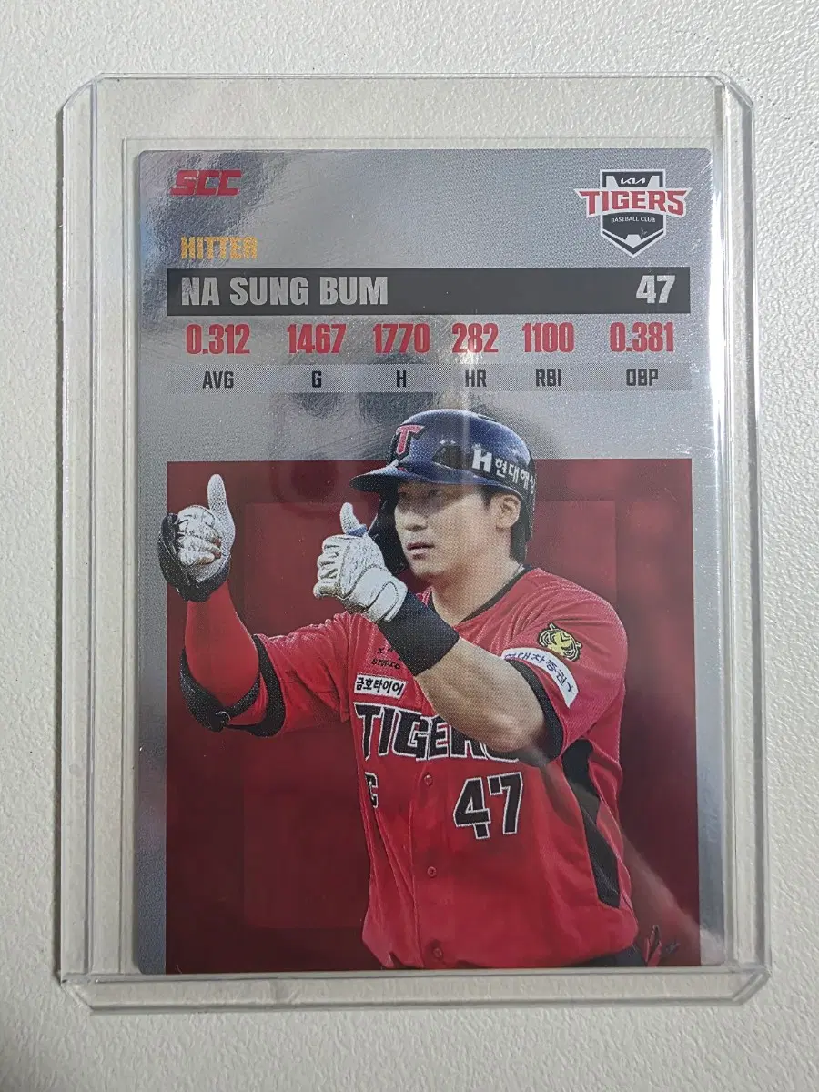 2026 kbo scc플러스 나성범 레코드 카드 판매 기아타이거즈
