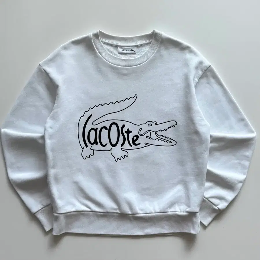 Lacoste 라코스테 빅로고 화이트 맨투맨
