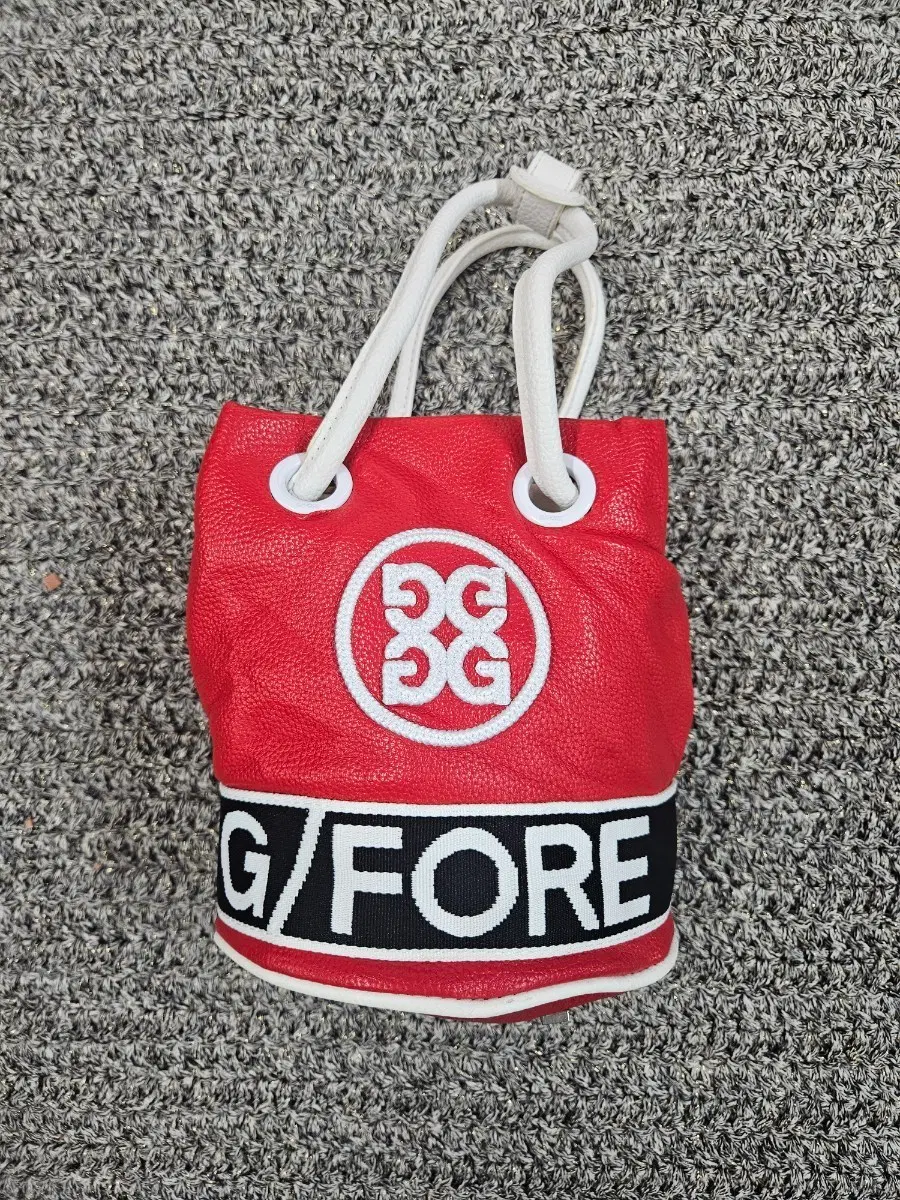 G/FORE 지포어 레드 버킷백
