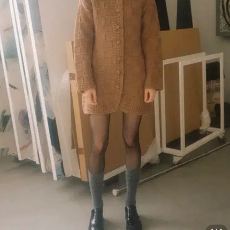 시눈 스퀘어 니트 원피스