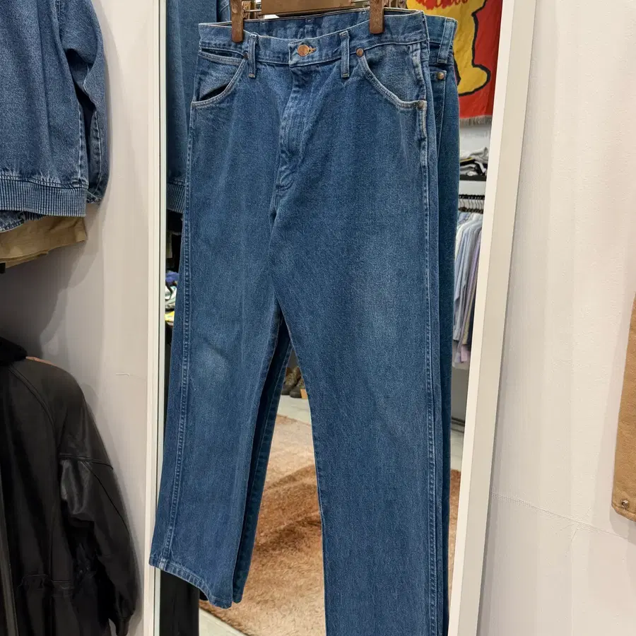 90-00s Wrangler 랭글러 13MWZ 카우보이컷 데님 팬츠 (35inch)