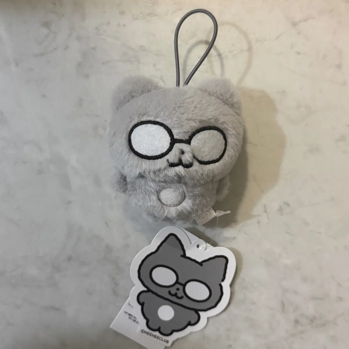 히히클업 네모 봉제 인형 키링