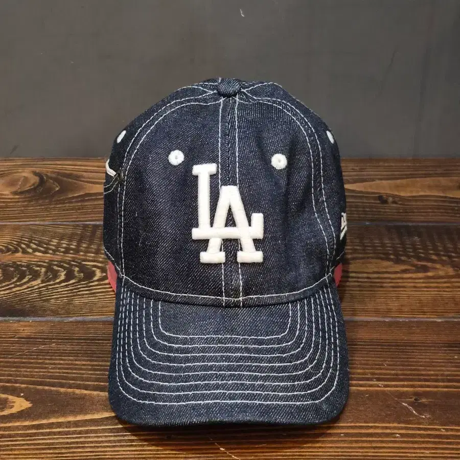 뉴에라 NEW ERA LA다저스 데님 볼캡 인디고 3.9