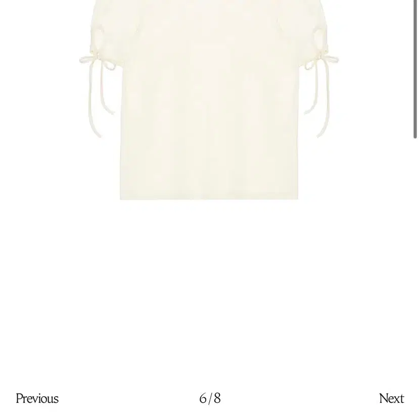 cosmoss PUFF SHOULDER TEE (IVORY)
