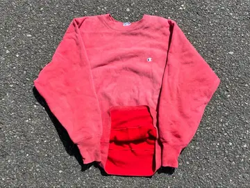 90s 자수 택 champion 리버스 위브 vintage 레드
