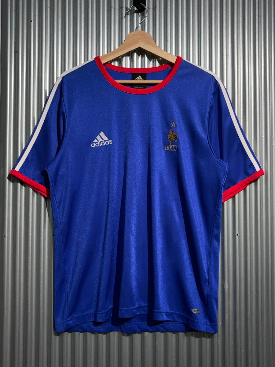 [100] 아디다스 ADIDAS 프랑스 국대 FFF 홈 저지 반팔 티셔츠 블루 4.9