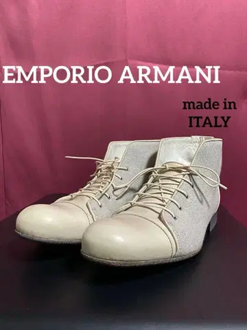 EMPORIO ARMANI 이탈리아제 여성용 가죽 절개 신발