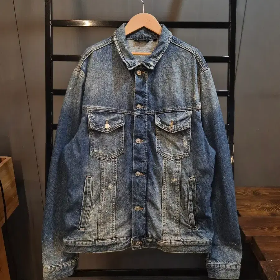 [52/XL] 안토니모라토 ANTONY MORATO 워싱 데님 자켓 청자켓 8.9
